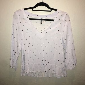 Light Blue Striped H&M Blouse